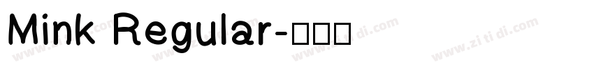 Mink Regular字体转换